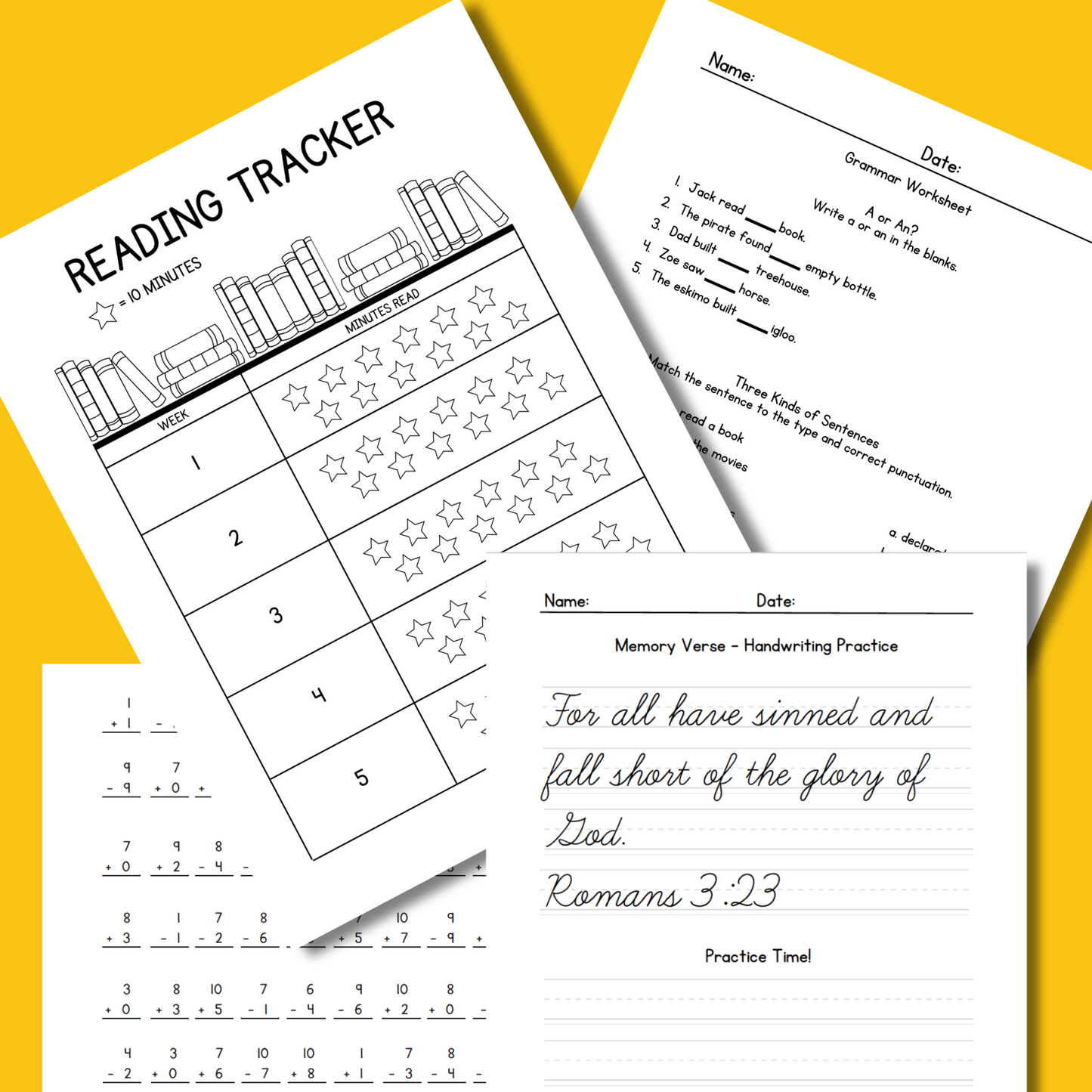 Summer Stay Sharp Packet - 2 to 3rd Grade